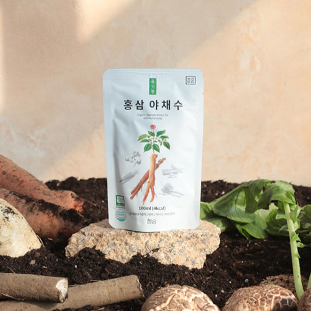 [CheongSum] Organic Vegetable Extract Tea W / Red Ginseng 100mlx30ea-Made in Korea